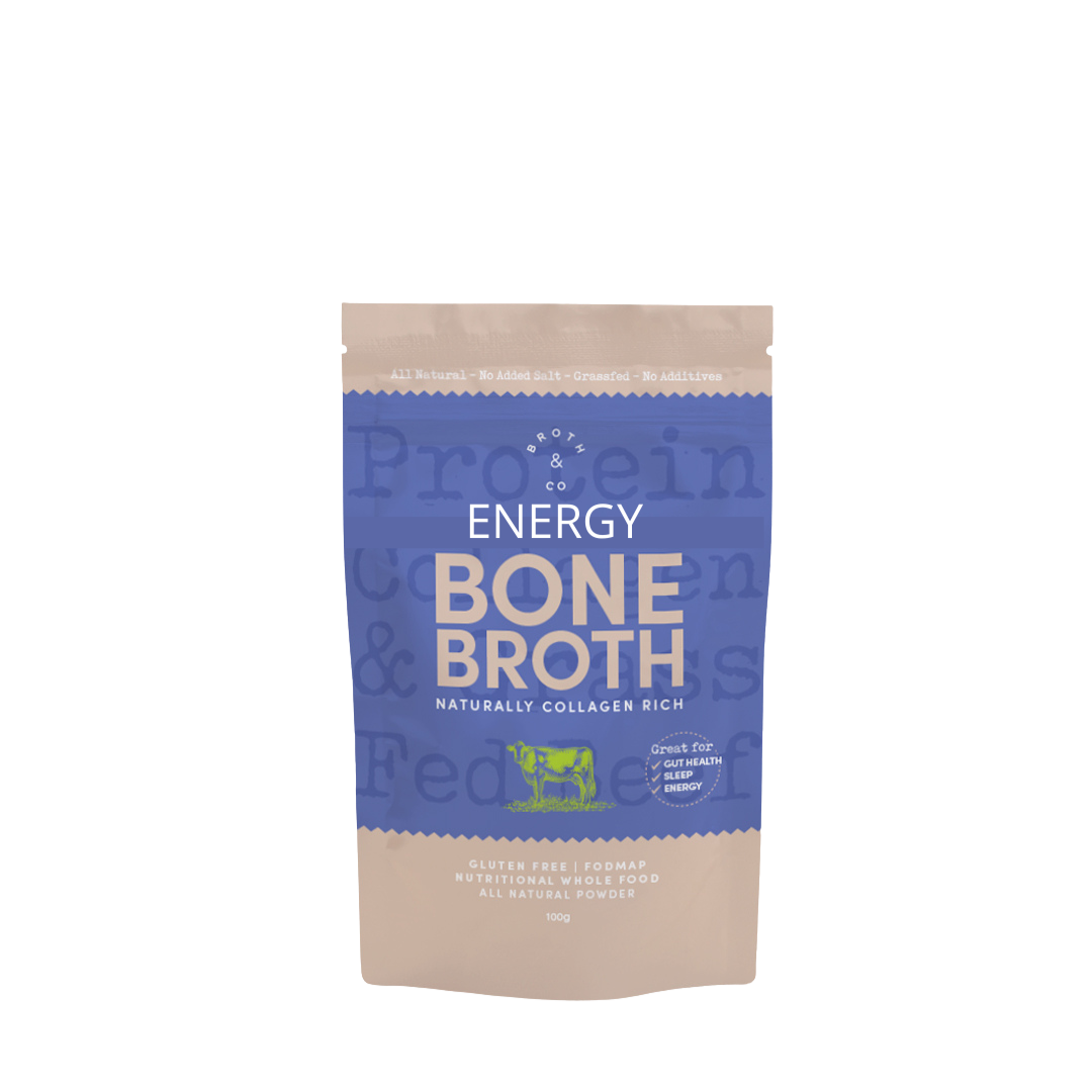 Energy Beef Bone Broth Powder Pouch - Pasture Raised