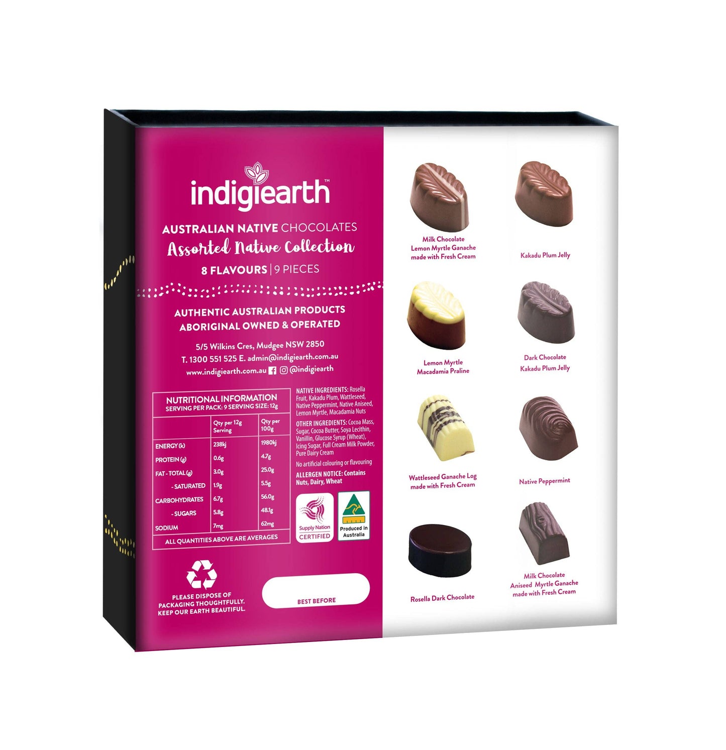 Native Australian Chocolates Box