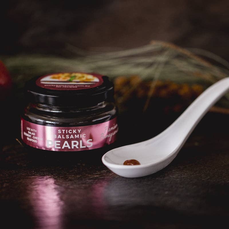 Premium Pomegranate Pearls - Sticky Balsamic 110g