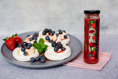 Strawberry  Rose Sauce with Wild Hibiscus: 250ml