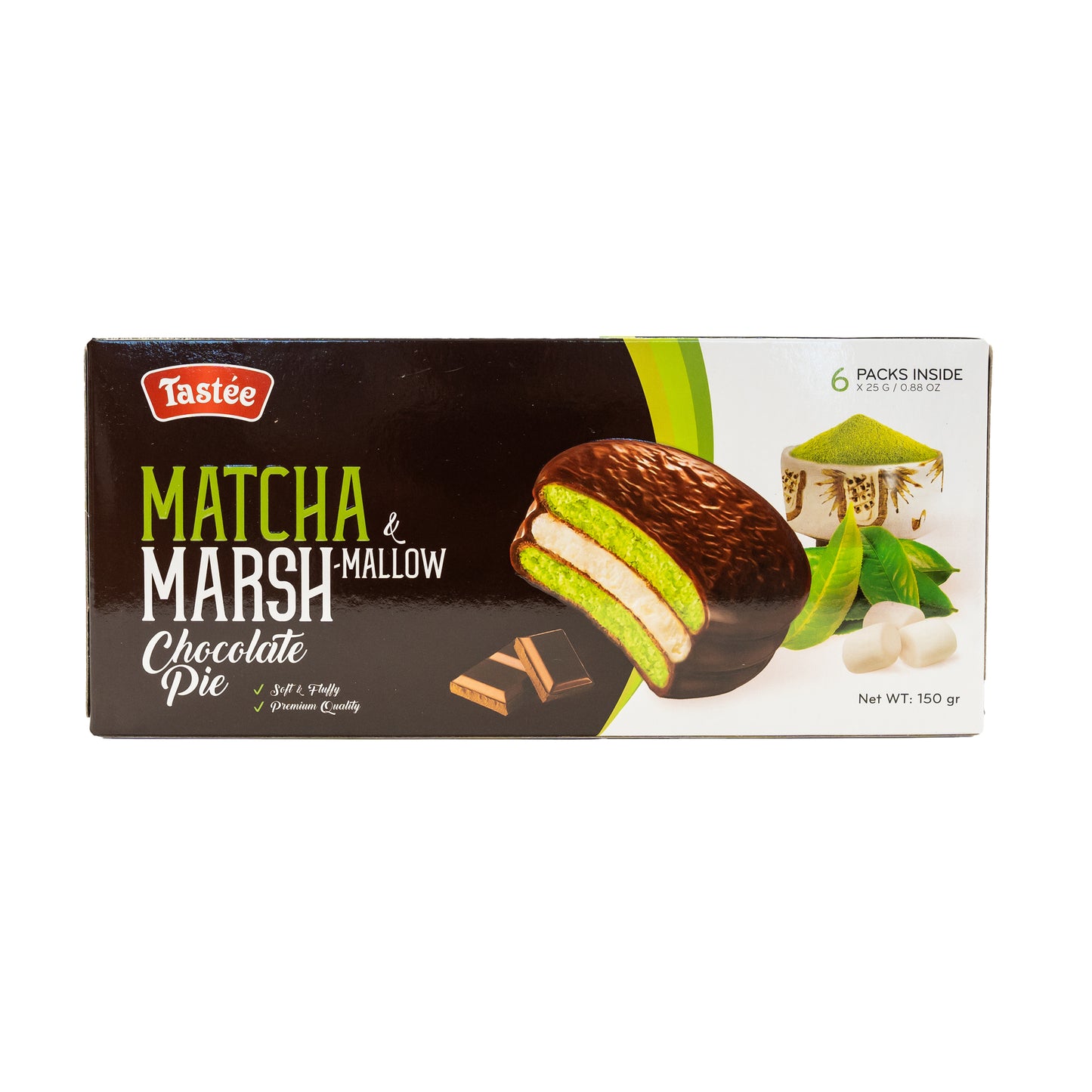 Tastee - Matcha & Marshmallow Chocolate Pie 150g