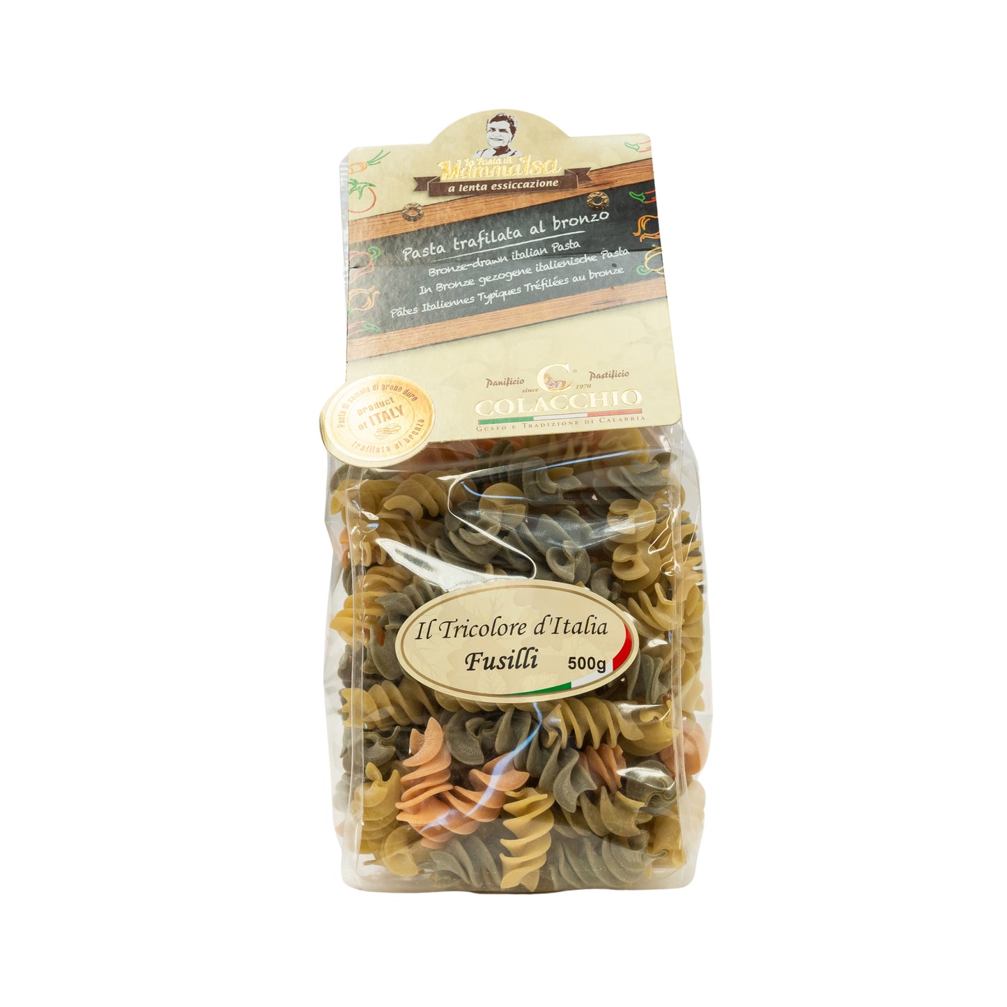 Colacchio Pasta - Fusili Tri Colour 500g