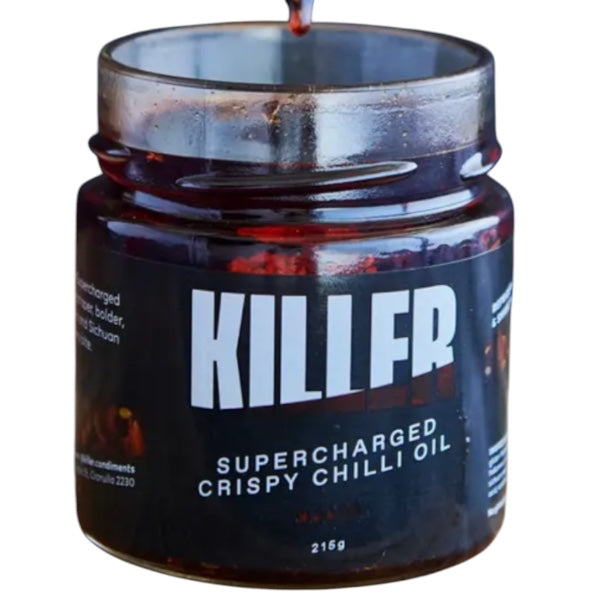 Killer Condiments Supercharged Crispy Chilli Oil 215g