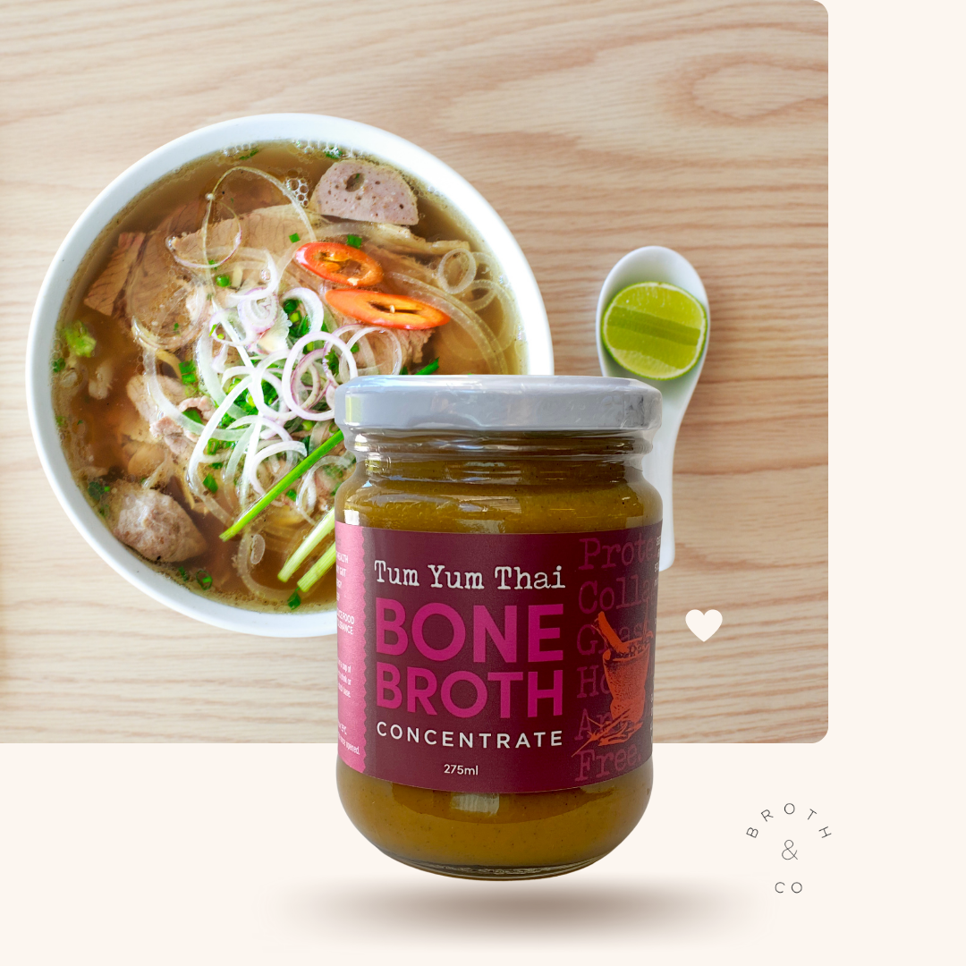 Bone Broth Concentrate Tum Yum Thai 275g - Pasture Raised