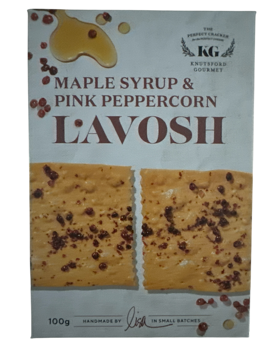 Lavosh - Maple Syrup & Pink Peppercorn 100g